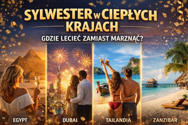 Sylwester w ciepłych krajach – gdzie lecieć zamiast marznąć?