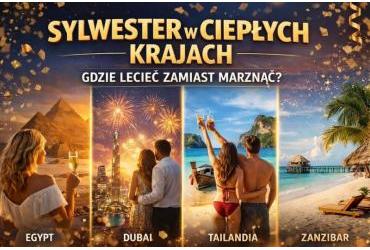 Sylwester w ciepłych krajach – gdzie lecieć zamiast marznąć?