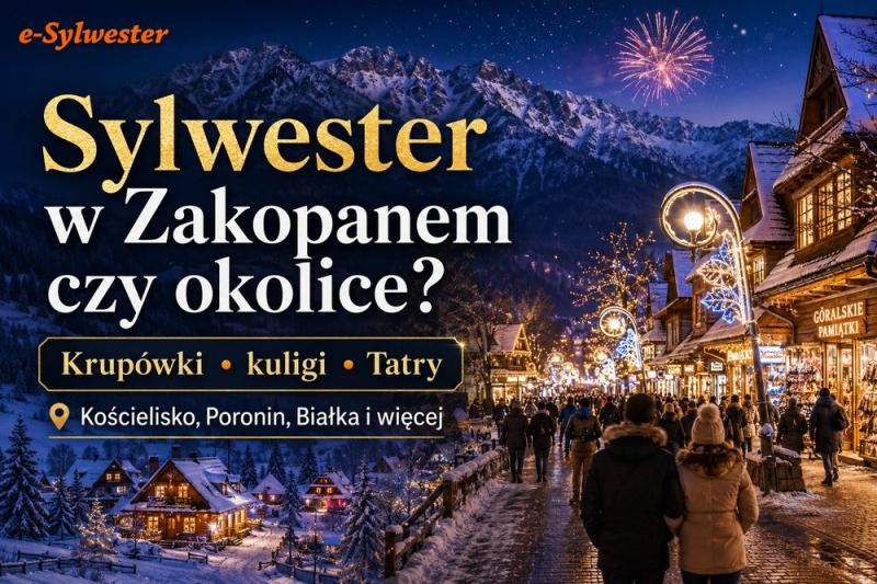 Sylwester w Zakopanem czy w okolicy – co wybrać?