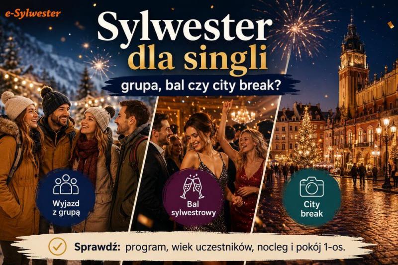 Sylwester dla singli – wyjazd z grupą, bal czy city break?
