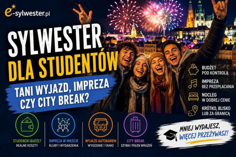 Sylwester dla studentów – tani wyjazd, impreza czy city break?