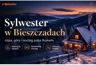 Sylwester w Bieszczadach – cisza, góry i nocleg poza tłumem