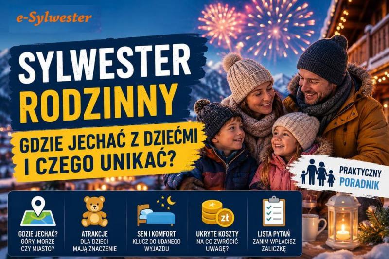 Sylwester rodzinny 2026/2027 – gdzie jechać z dziećmi?