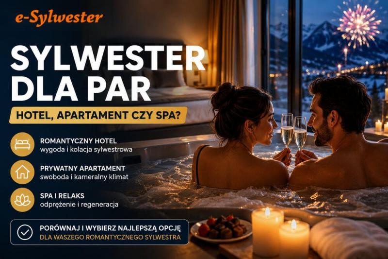 Sylwester dla par – romantyczny hotel, apartament czy SPA?