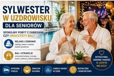 Sylwester w uzdrowisku dla seniorów – spokojny pobyt z zabiegami czy bal?