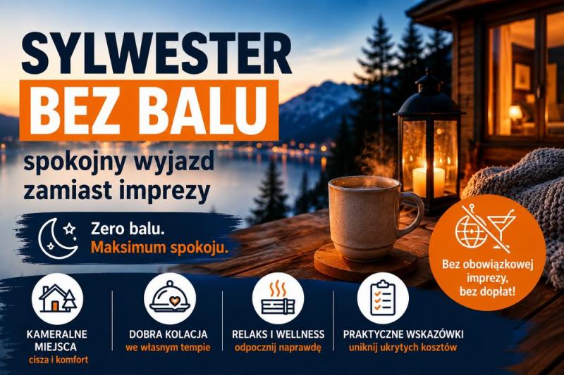 Sylwester bez balu – spokojny wyjazd zamiast imprezy