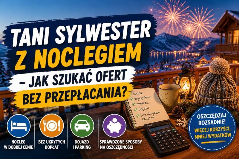 Tani Sylwester z noclegiem – jak szukać ofert bez przepłacania?